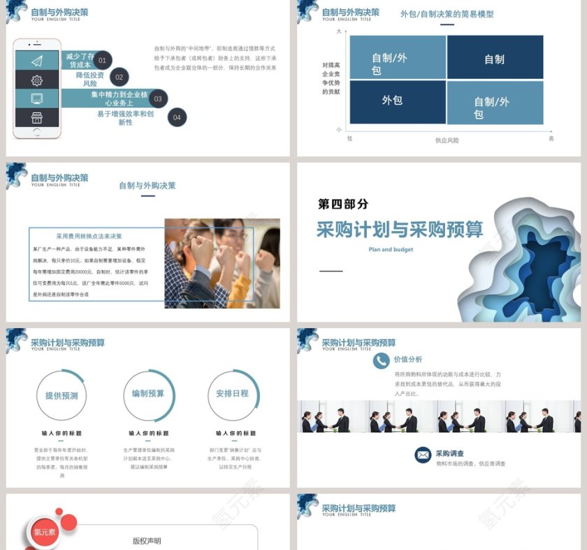 简约时尚企业采购培训PPT模板第5张