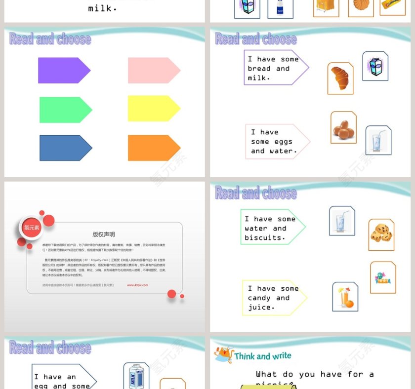 第一课时Food and drinks教育培训PPT模板第4张