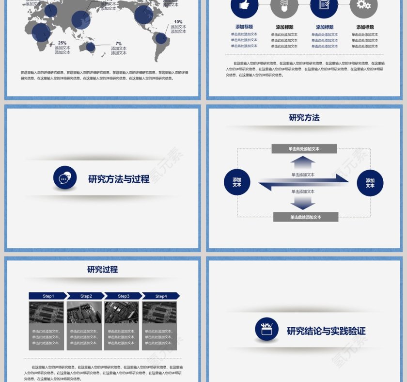 简约清新毕业论文答辩PPT模板第3张