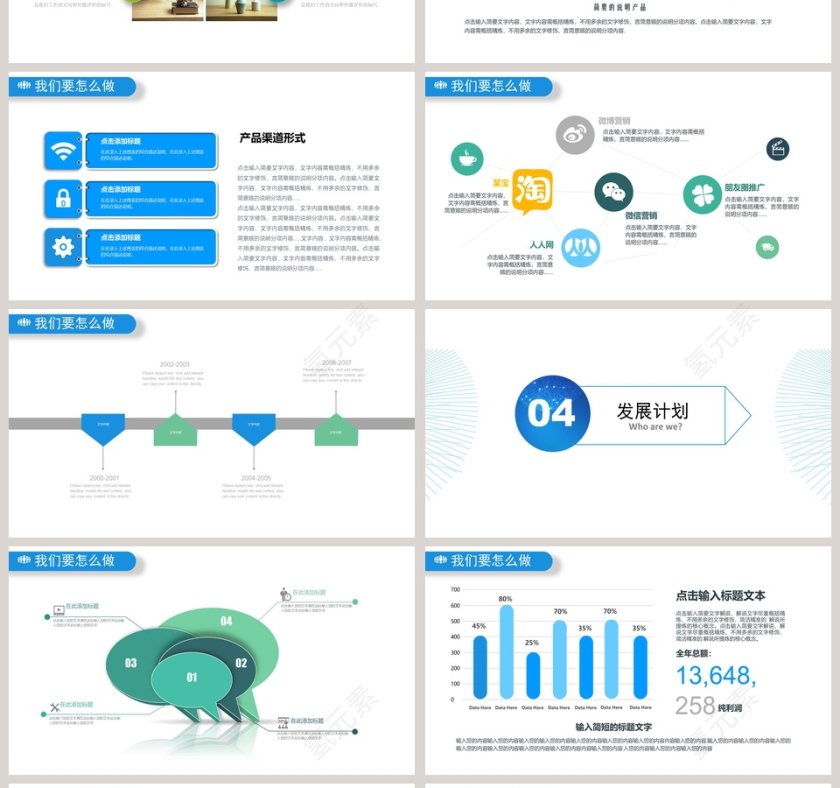 商业项目计划书PPT模板第4张