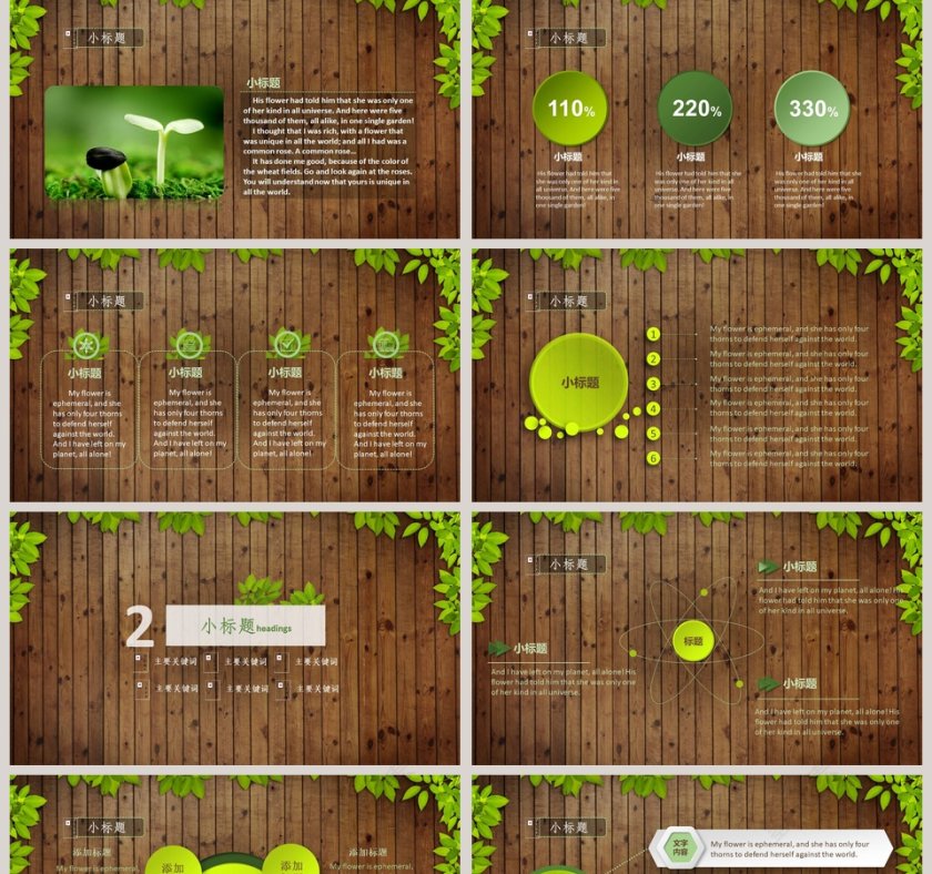 大气复古流通用演示模板第2张