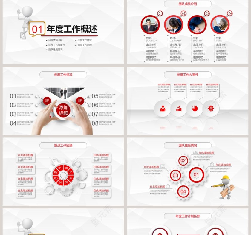 2019工作总结报告PPT第2张