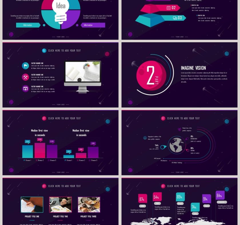 红色宇宙星空梦幻风格新年工作计划暨年终工作总结第3张
