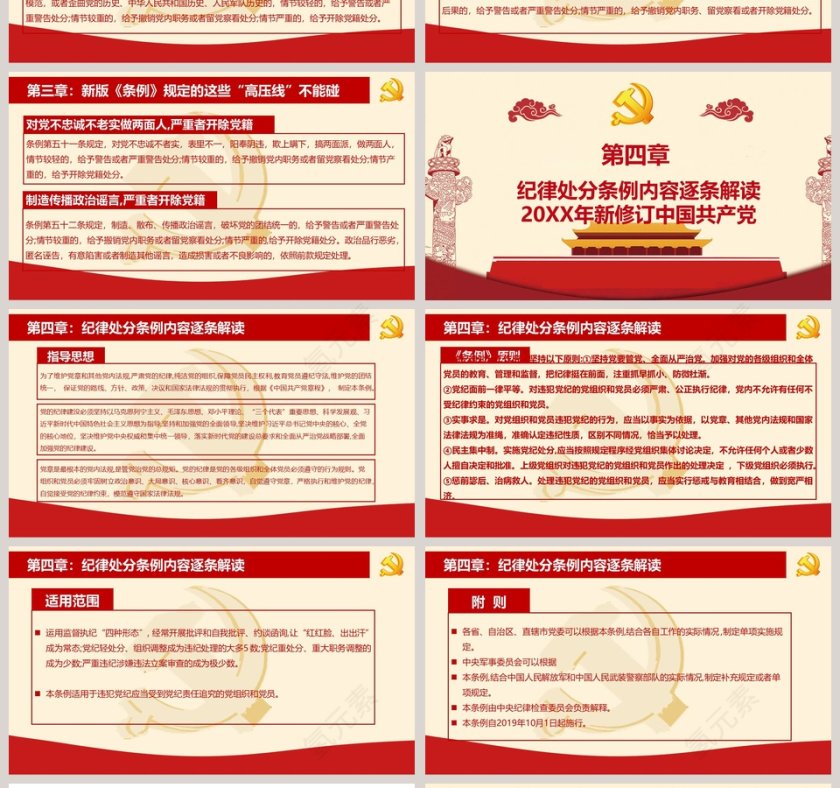 新修订中国共产党纪律处分条例PPT第4张