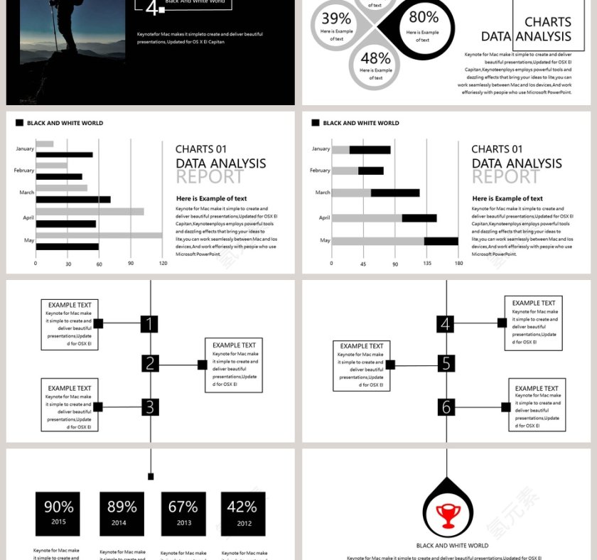 精美大方商业计划书PPT第6张
