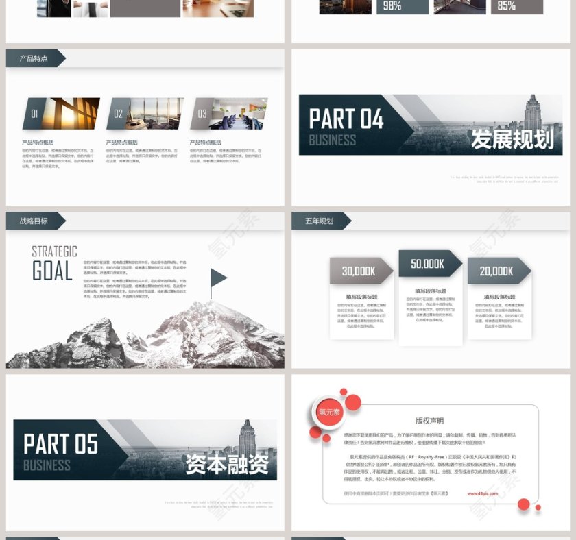 2019商业企划书PPT模板第4张