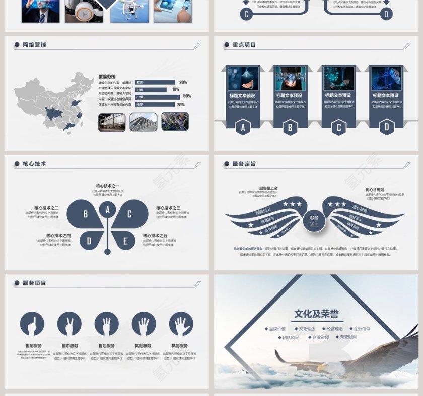 企业简介产品宣传PPT模板第4张