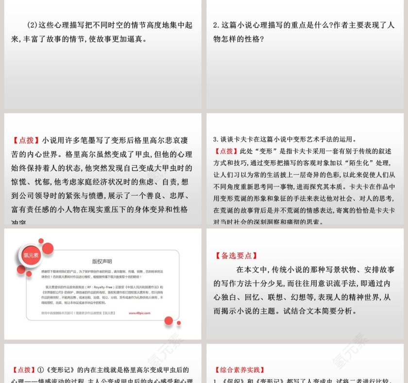 课文解读变形记语文课件PPT第5张