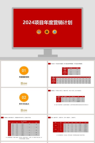 2019项目年度营销计划房地产销售PPT 