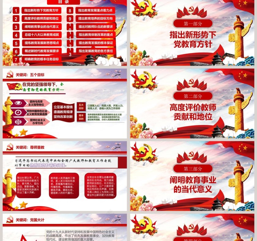 全国教育大会精讲解读PPT模板第2张