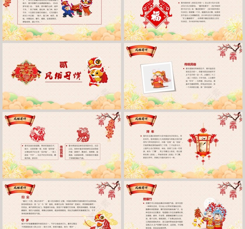 中国传统节日之春节习俗介绍主题班会第3张