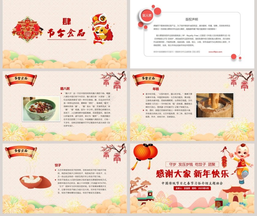 中国传统节日之春节习俗介绍主题班会第5张