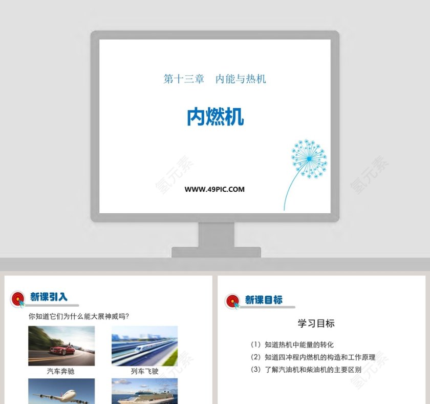 第十三章内能与热机-内燃机教学ppt课件第1张