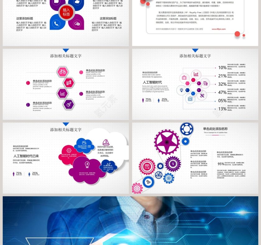白色简约科技风人工智能PPT第6张