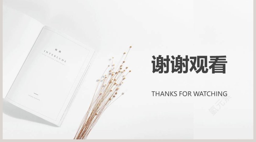 极简小清新工作报告PPT模板第5张