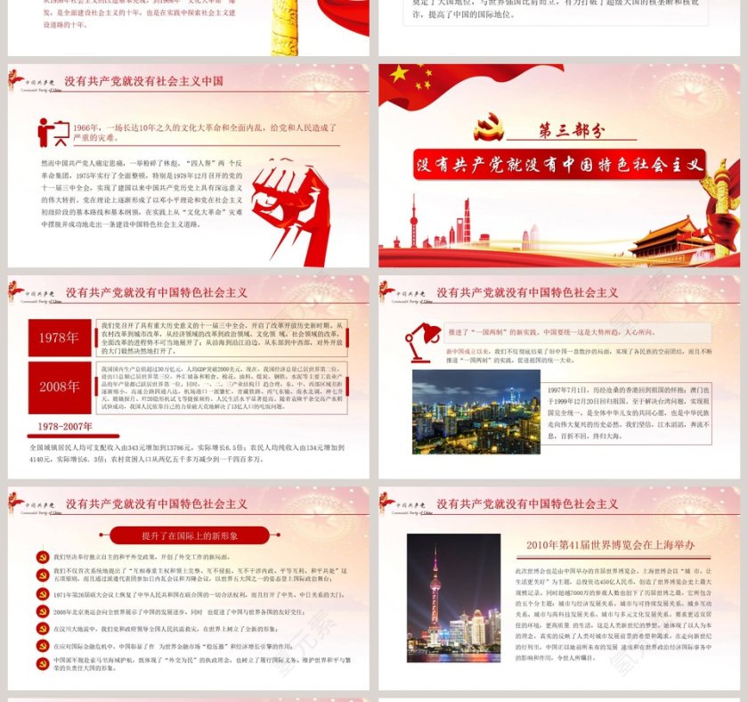 学党史颂党恩跟党走共产党成立100周年纪念PPT模板第4张