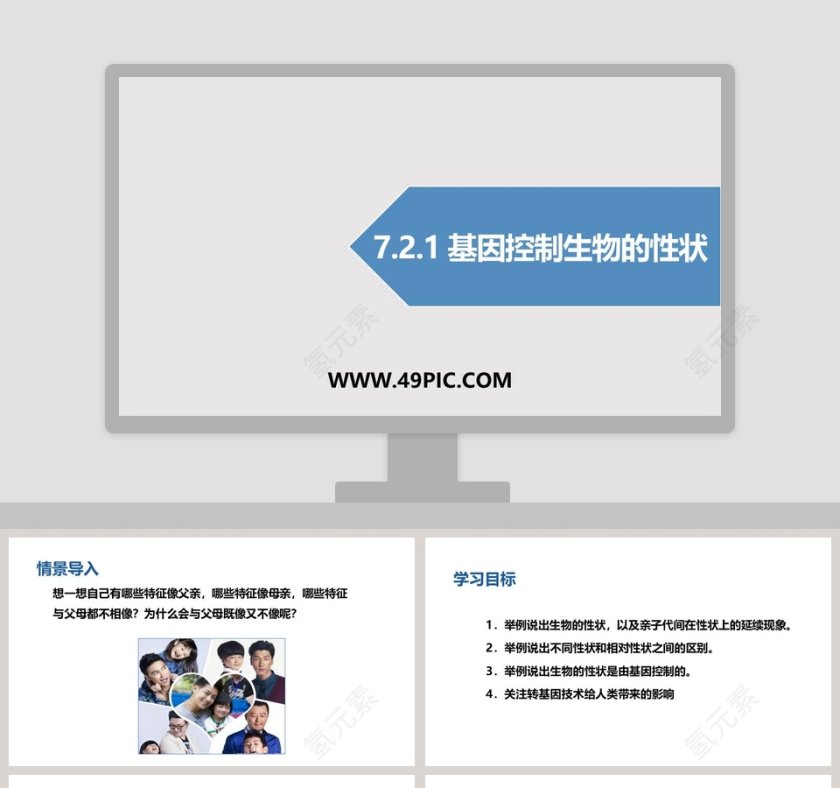 -基因控制生物的性状教学ppt课件第1张