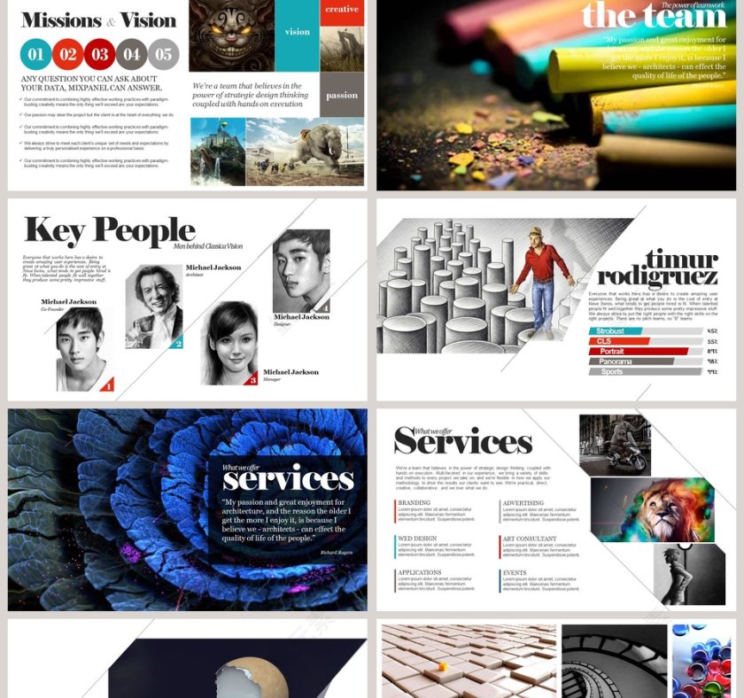 欧美经典商务时尚工作总结PPT模板 第2张