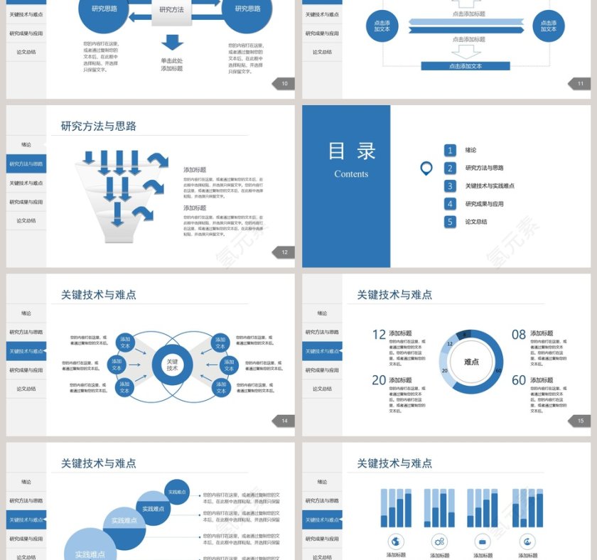 简约清新论文答辩PPT模板第3张