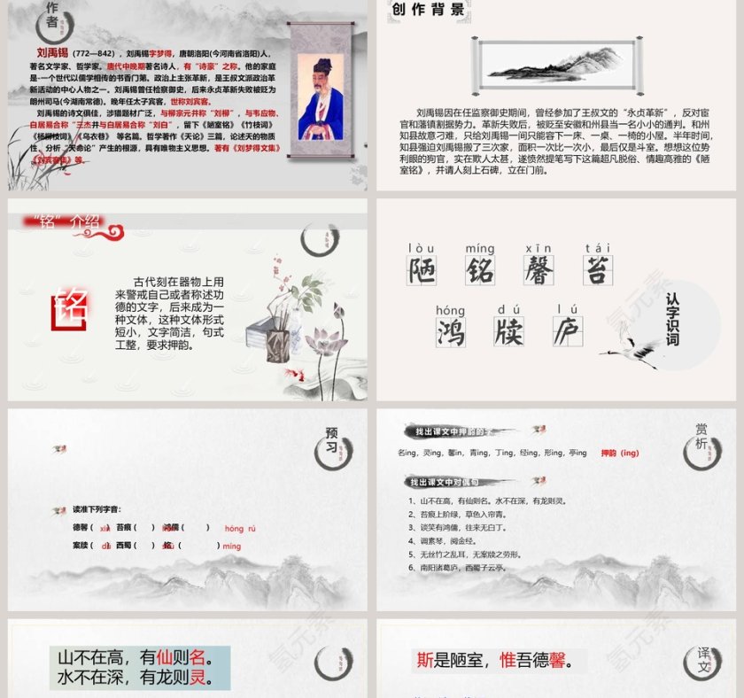 诗词赏析陋室铭语文课件PPT第2张