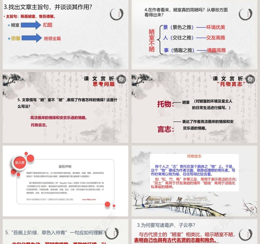 诗词赏析陋室铭语文课件PPT第5张