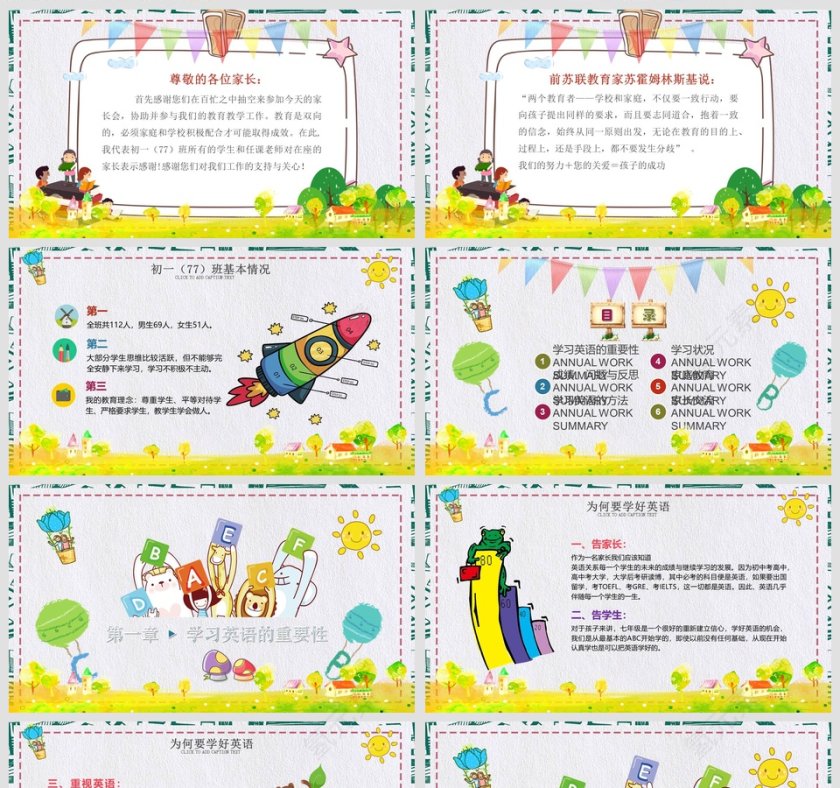 中学生家长会PPT课件第2张