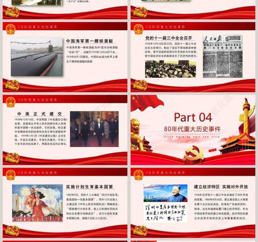 建国70周年的重大事件ppt第4张