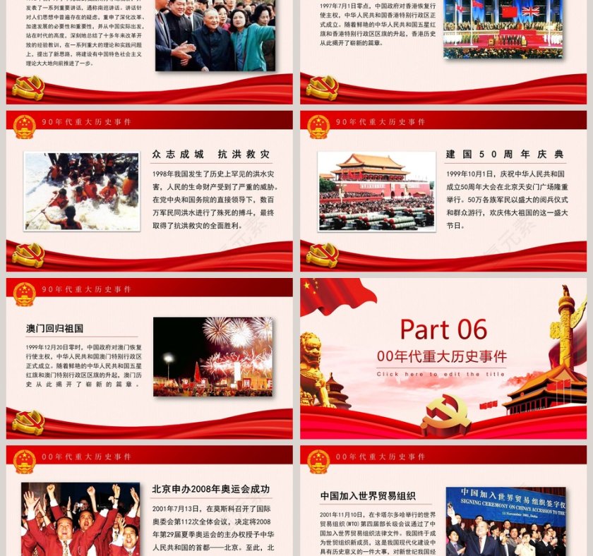 建国70周年的重大事件ppt第6张