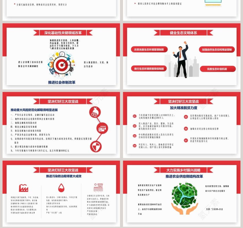 两会政府工作报告解读PPT模板第7张