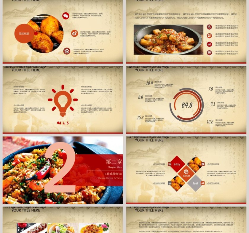 中国传统饮食文化美食中餐饮PPT第2张