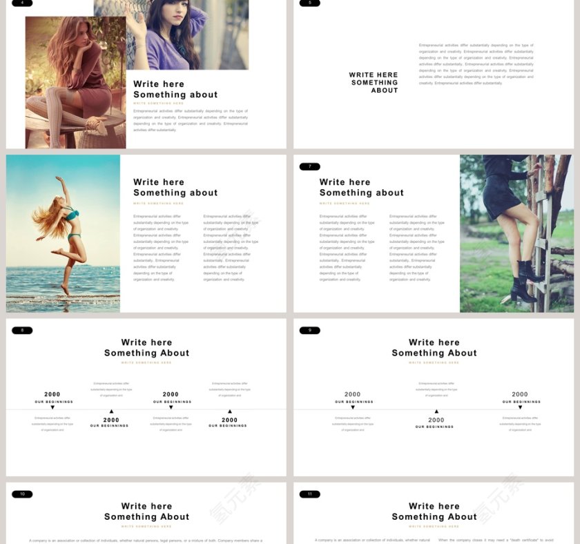 欧美精美大方商业计划书PPT第2张