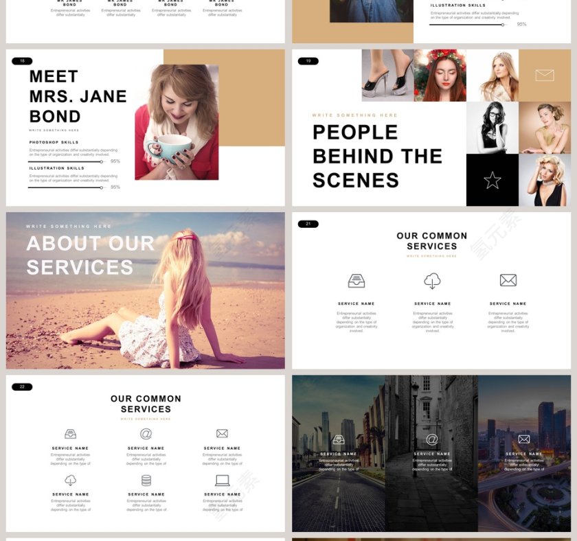 欧美精美大方商业计划书PPT第4张