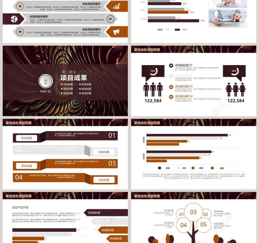 时尚工作总结PPT模板第3张