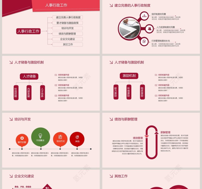 2019年终工作汇报暨新年计划PPT模板第5张