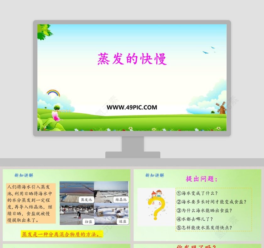 蒸发的快慢教学ppt课件第1张