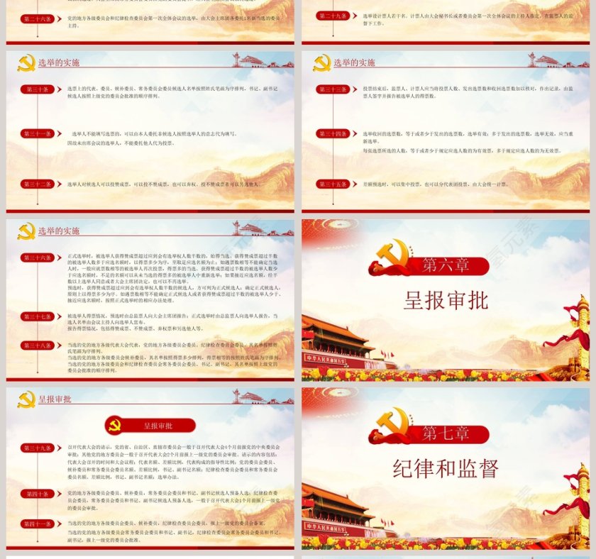 中国共产党地方组织选举工作条例解读PPT模板第4张