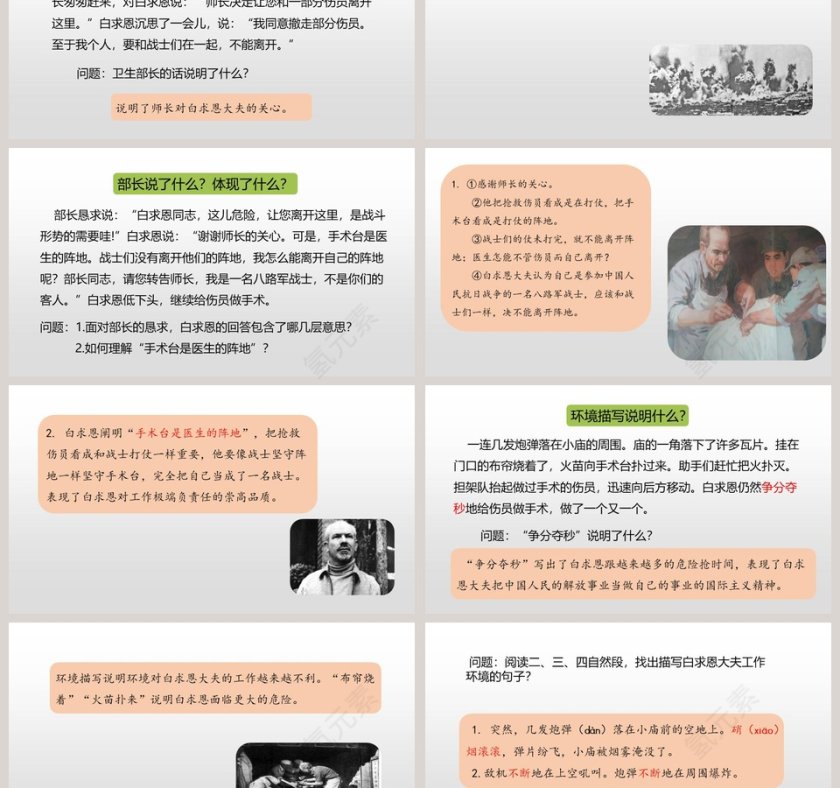 课文解析手术台就是阵地语文课件PPT第3张