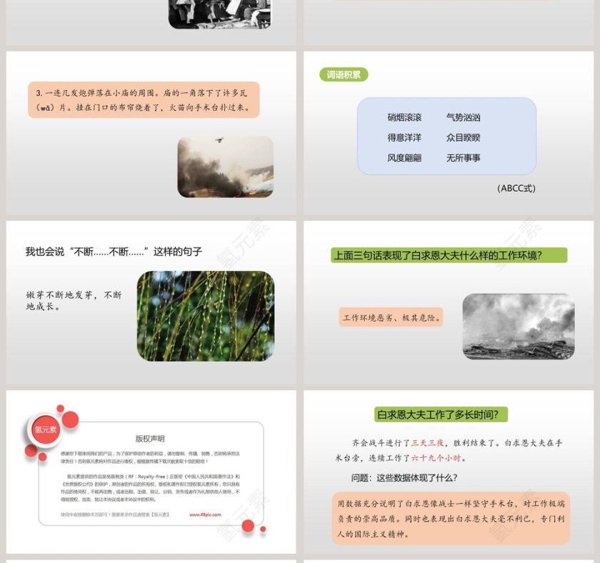 课文解析手术台就是阵地语文课件PPT第4张