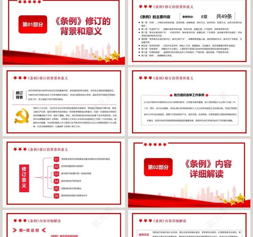 地方组织选举工作条例PPT模板第2张