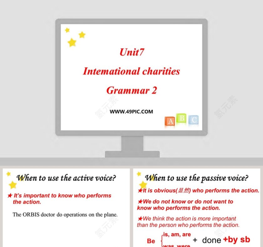Unit7-Intemational charities教学ppt课件第1张