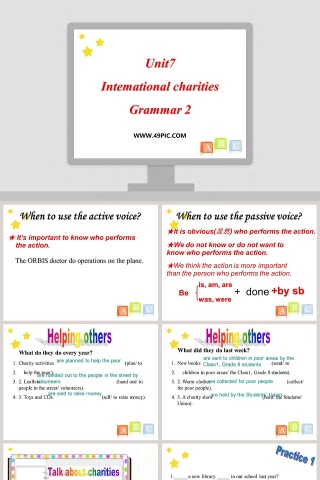 Unit7-Intemational charities教学ppt课件