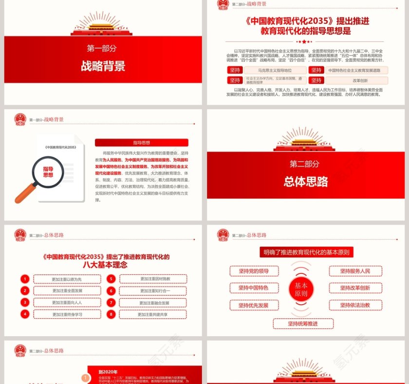 中国教育现代化2035PPT第2张