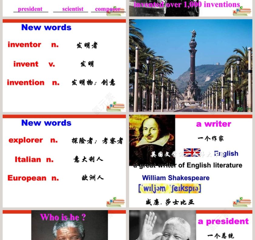 Unit2-Great People人力资源PPT模板第2张