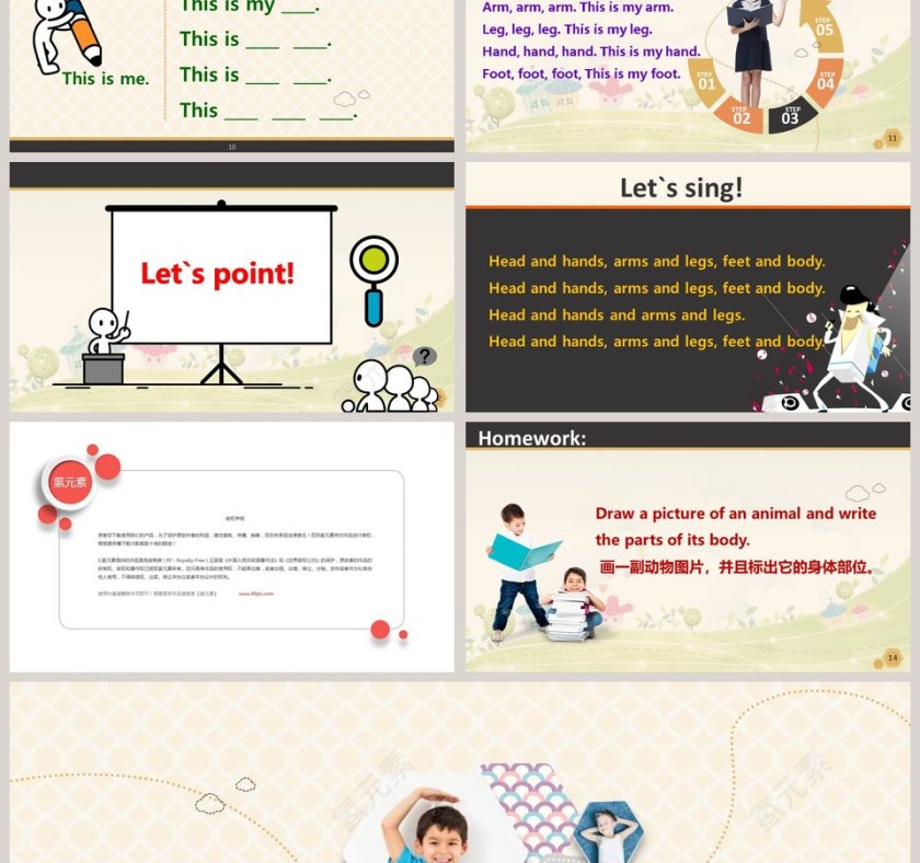 英语说课PPT模板第3张