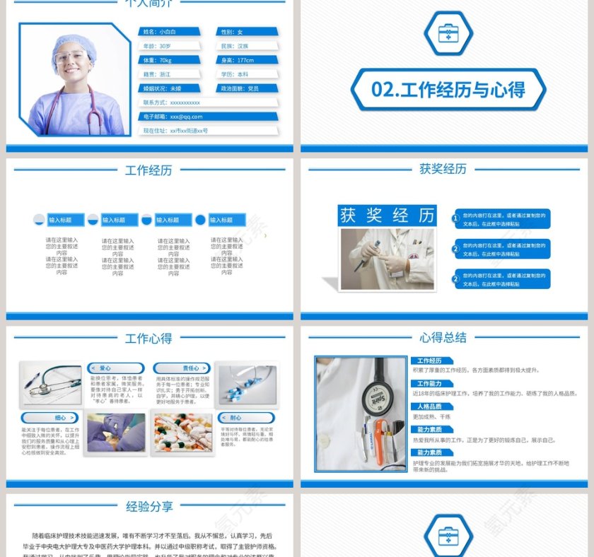 主管护士竞聘演讲PPT模板第2张