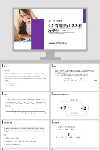 第一章  有理数-Please Enter Your Detailed Text Here The Content Should Be Concise And Clear Concise And Concise Do Not Need Too Much Text教学ppt课件