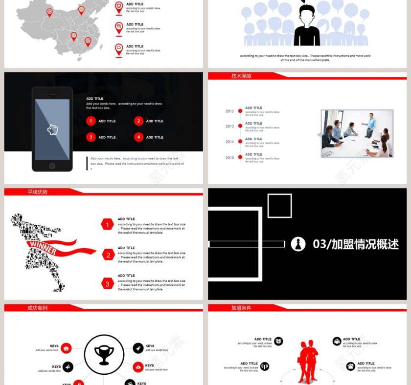  加盟连锁经营招商方案ppt模板招商加盟PPT第3张