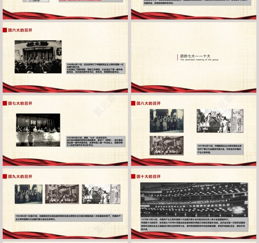 共青团的诞生和光辉历程党史党课党建PPT模板第4张