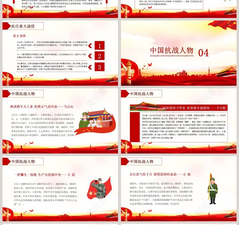 抗日战争胜利74周年活动模板第4张