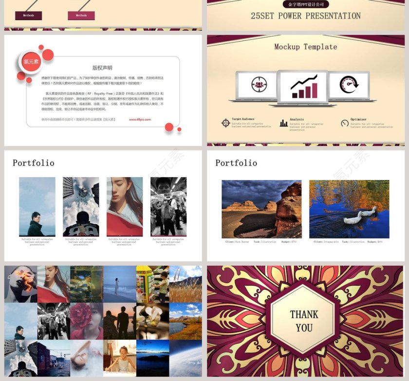 欧美复古主题PPT模板第4张